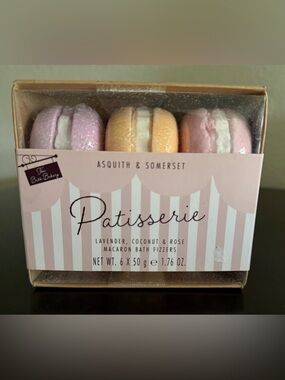 Asquith & Somerset Macaron Bath Fizzers 🍬🛁 | Lavender Coconut Rose | Bath Bombs
